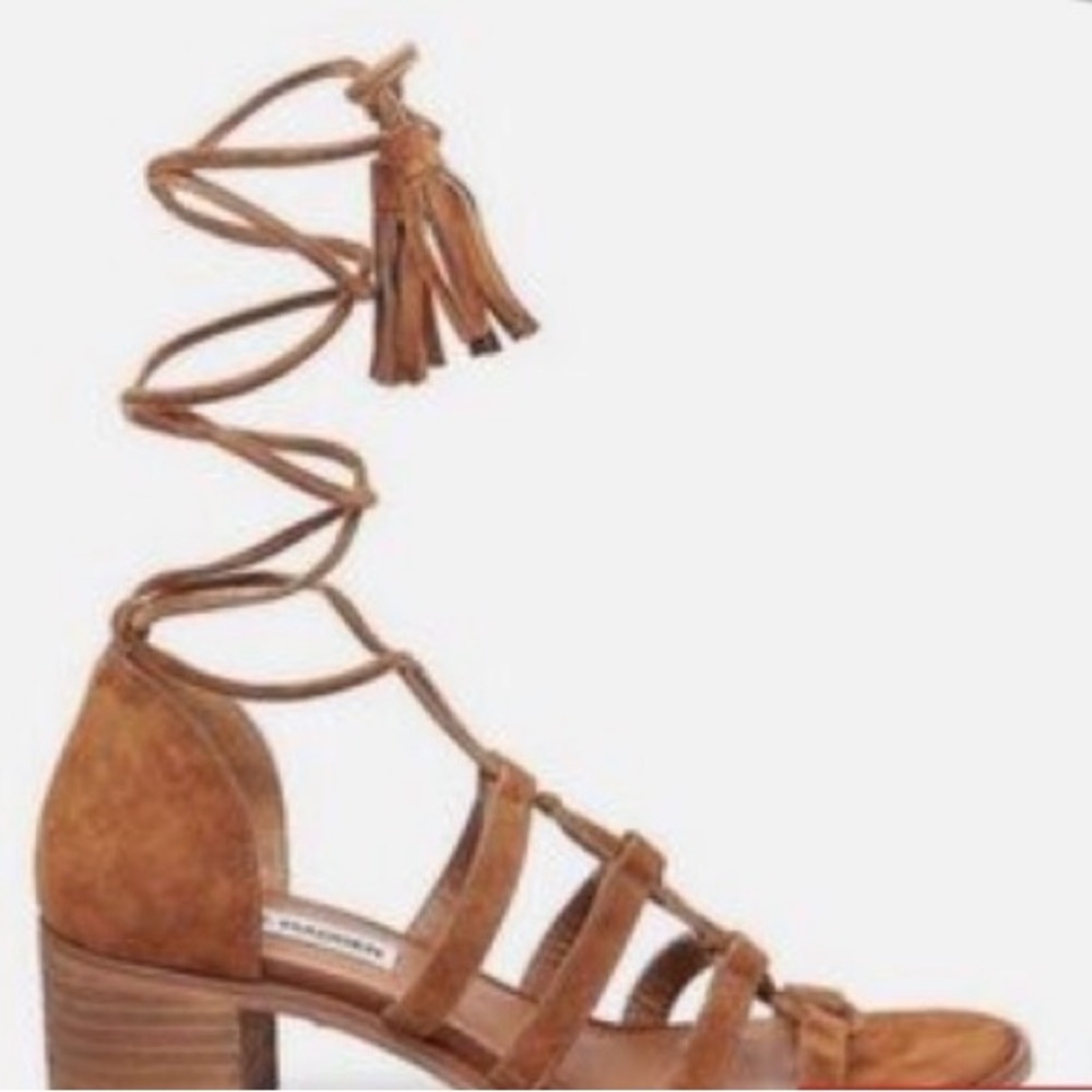 Steve Madden ROSEL COGNAC SUEDE Strappy Sandals